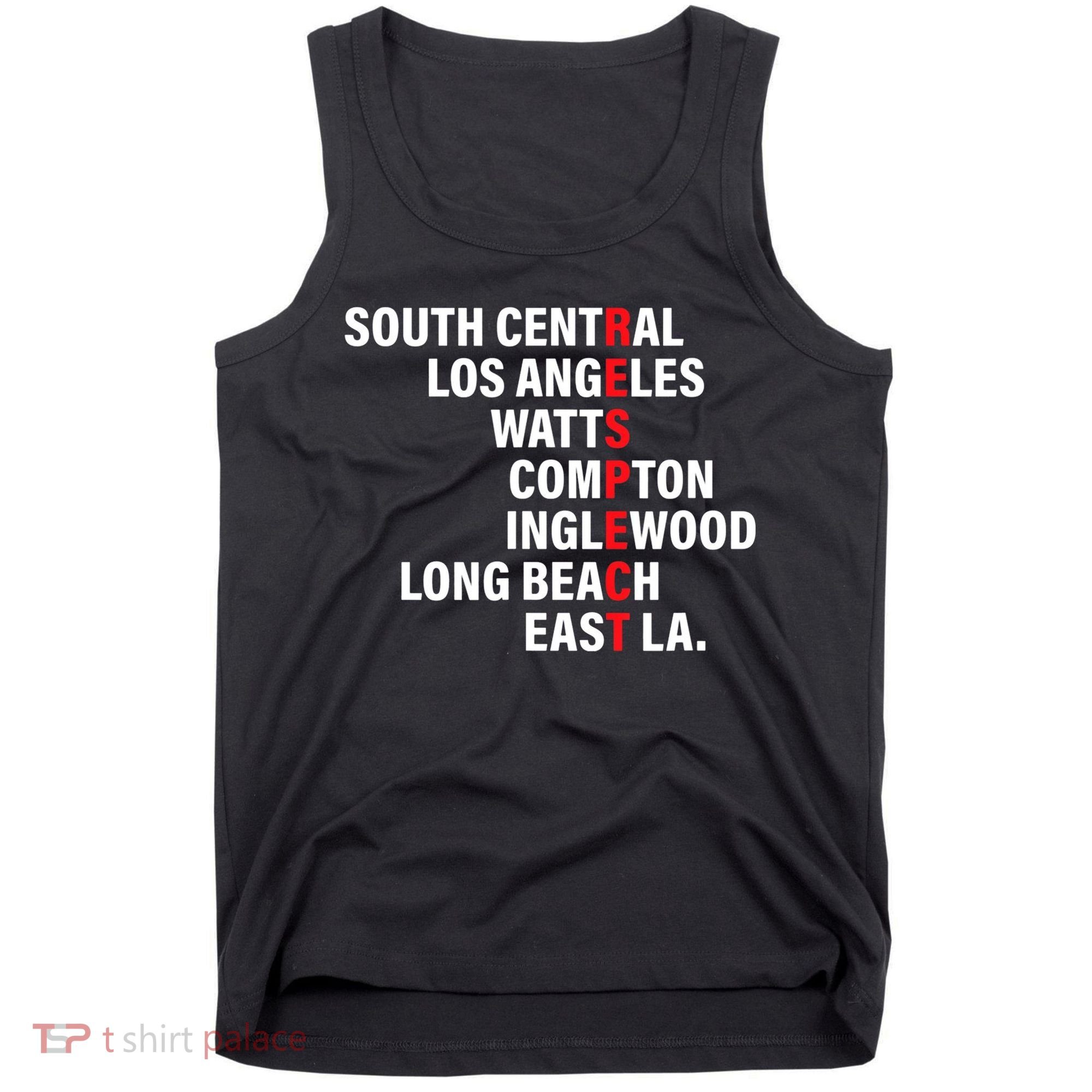 West Side RESPECT Los Angeles Watts Compton Long Beach Tank Top