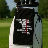 West Side RESPECT Los Angeles Watts Compton Long Beach Golf Towel thumb 2