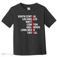 West Side RESPECT Los Angeles Watts Compton Long Beach Toddler T-Shirt thumb 0