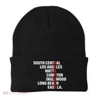 West Side RESPECT Los Angeles Watts Compton Long Beach Beanie thumb 0