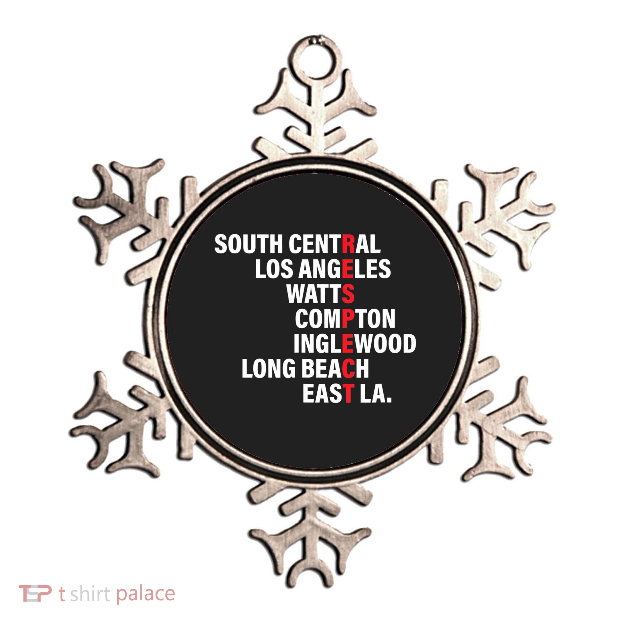 West Side RESPECT Los Angeles Watts Compton Long Beach Ornament