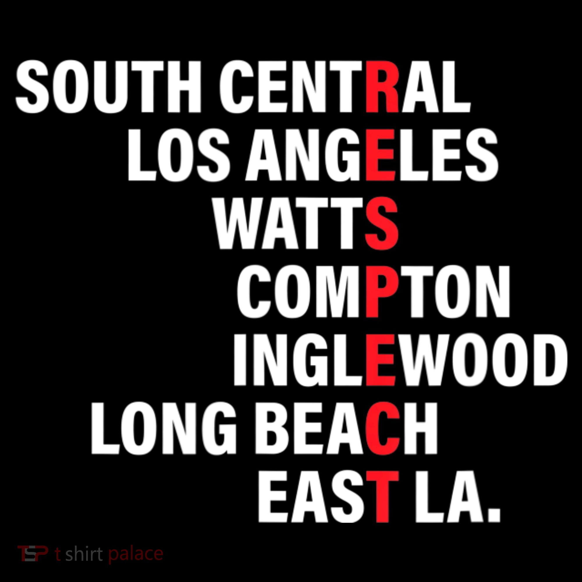 West Side RESPECT Los Angeles Watts Compton Long Beach Ornament