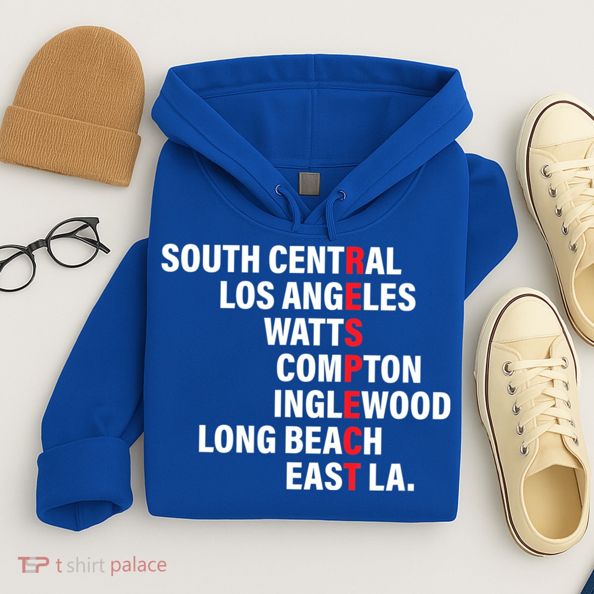 West Side RESPECT Los Angeles Watts Compton Long Beach Hoodie