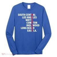 West Side RESPECT Los Angeles Watts Compton Long Beach Long Sleeve Shirt thumb 0