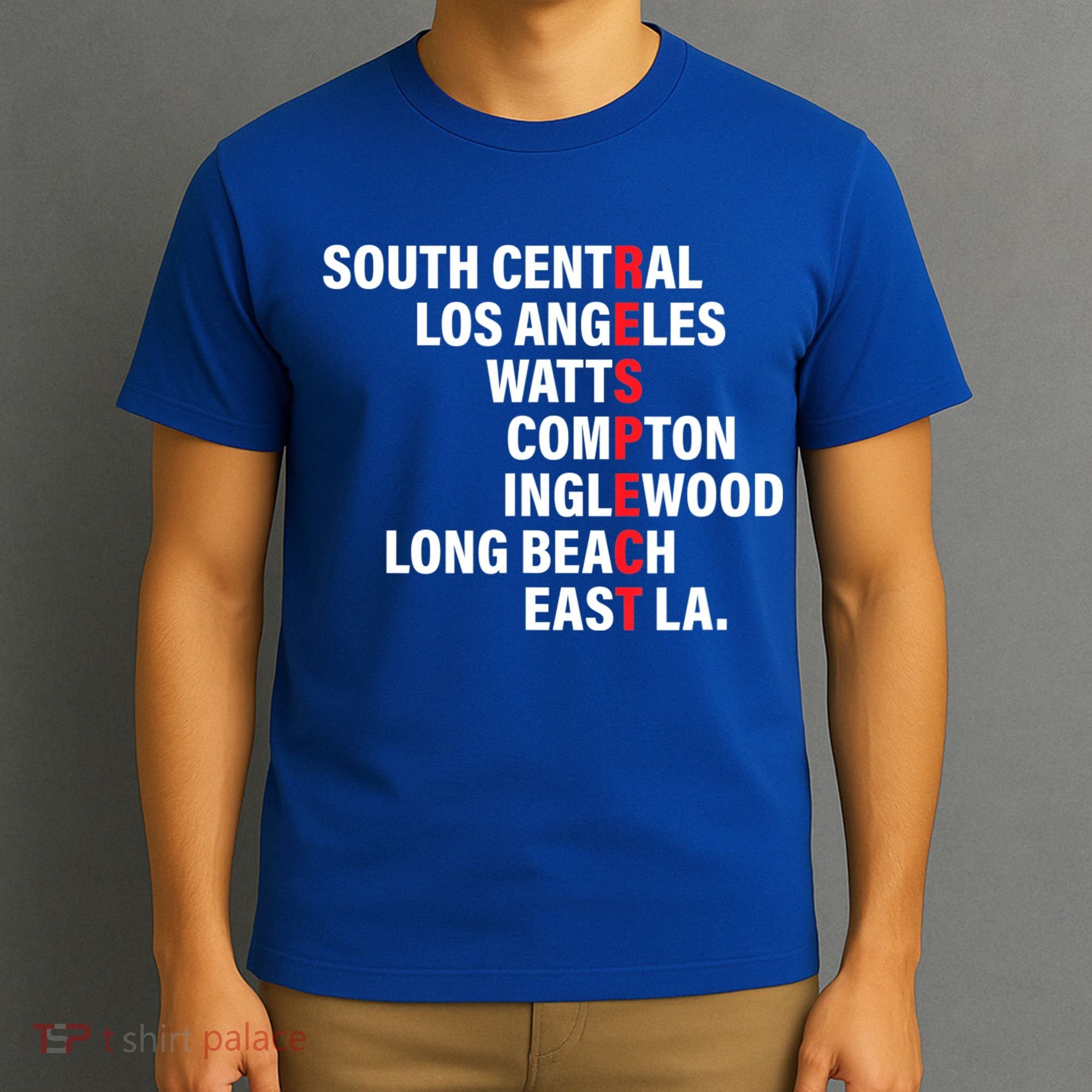 West Side RESPECT Los Angeles Watts Compton Long Beach T-Shirt