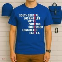 West Side RESPECT Los Angeles Watts Compton Long Beach T-Shirt thumb 6