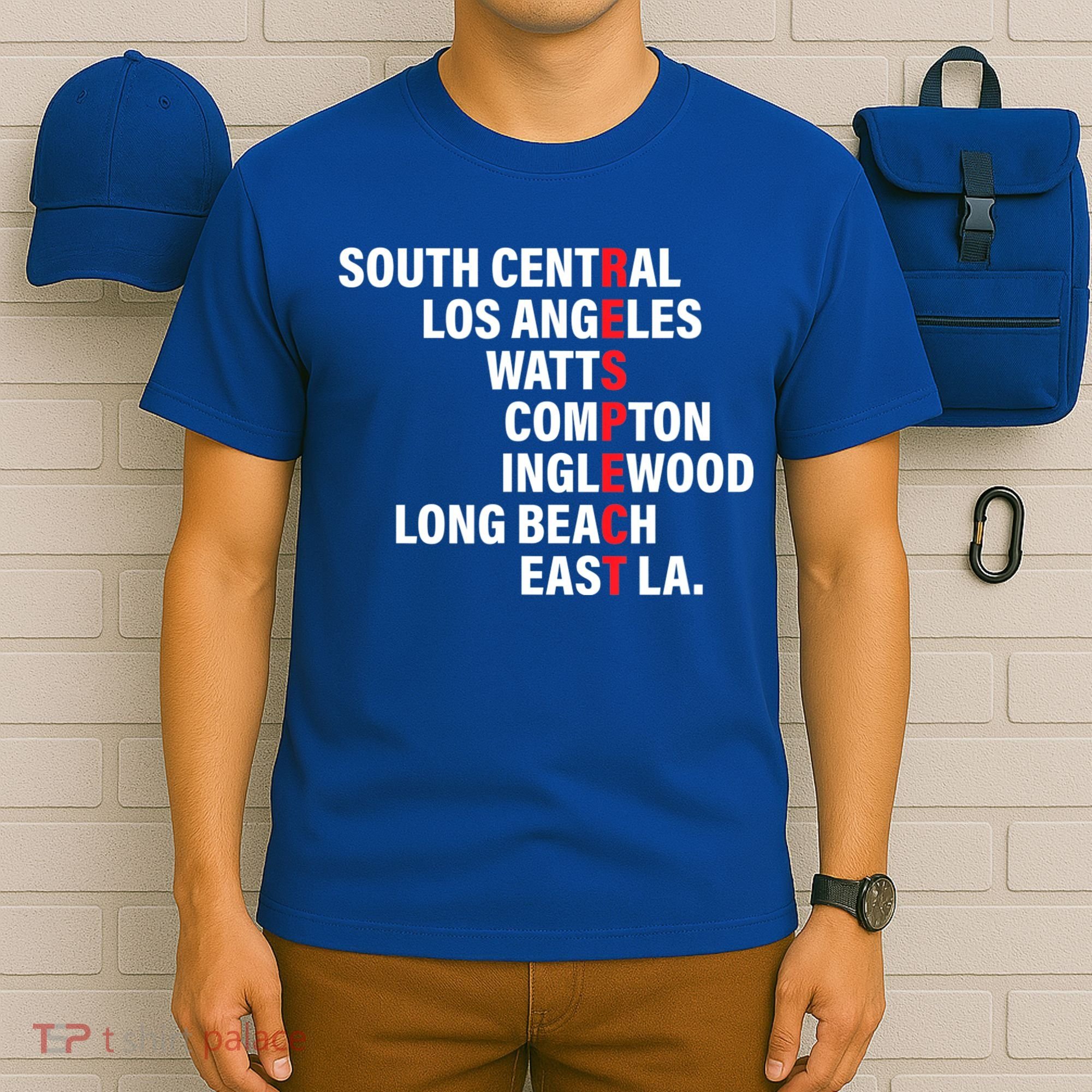 West Side RESPECT Los Angeles Watts Compton Long Beach T-Shirt