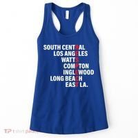 West Side RESPECT Los Angeles Watts Compton Long Beach Women's Tank Top thumb 0