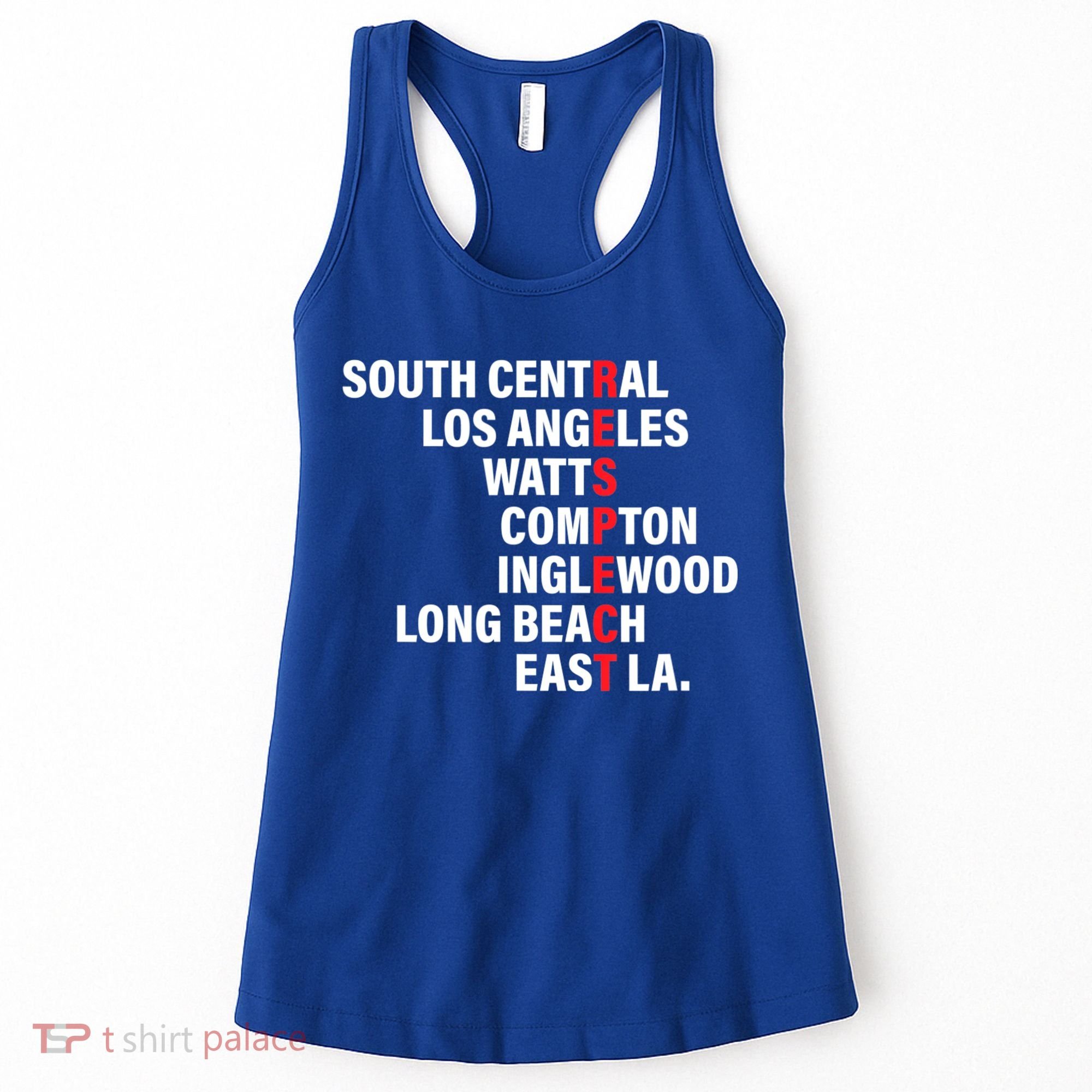 West Side RESPECT Los Angeles Watts Compton Long Beach Women's Tank Top
