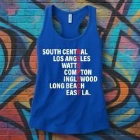 West Side RESPECT Los Angeles Watts Compton Long Beach Women's Tank Top thumb 3