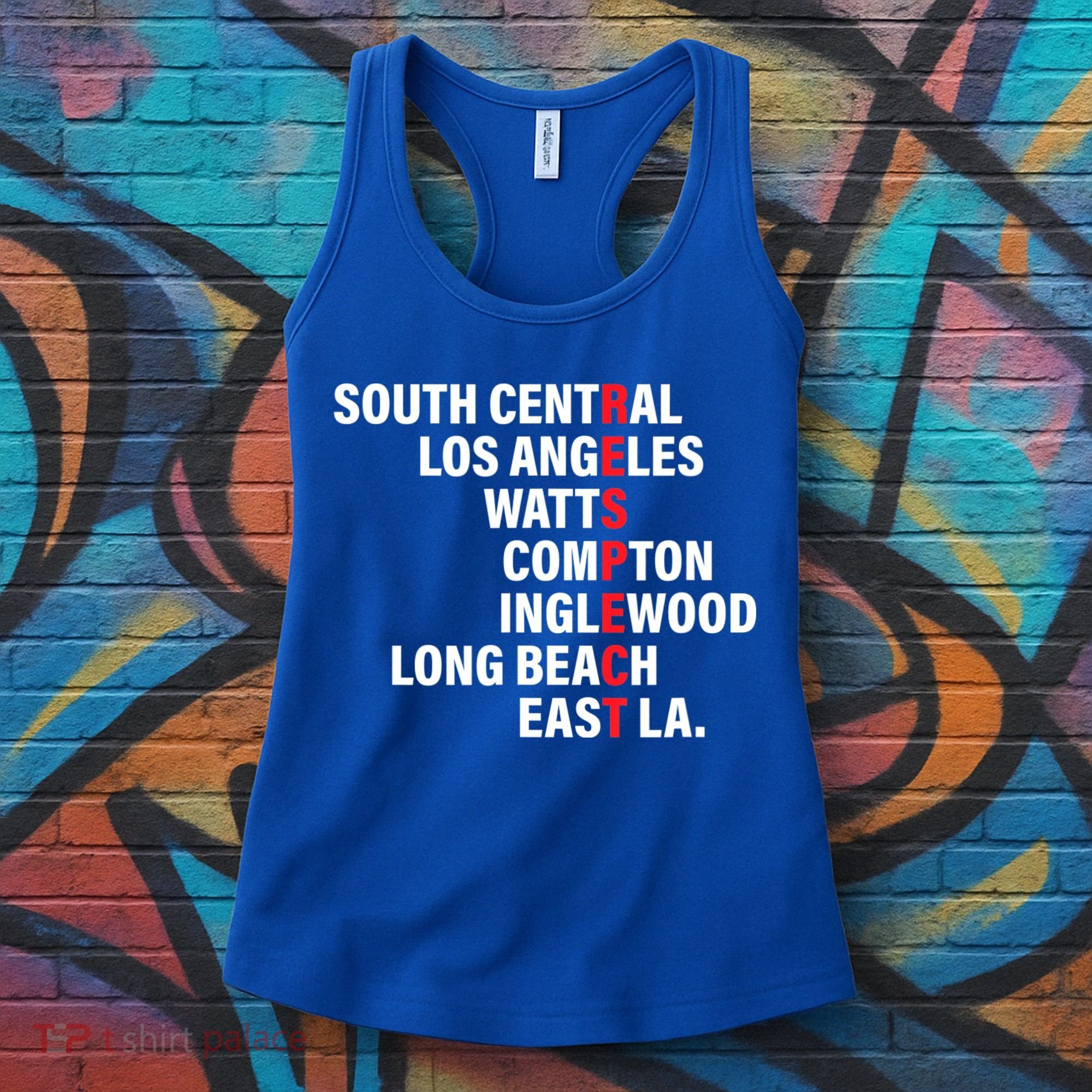 West Side RESPECT Los Angeles Watts Compton Long Beach Women's Tank Top