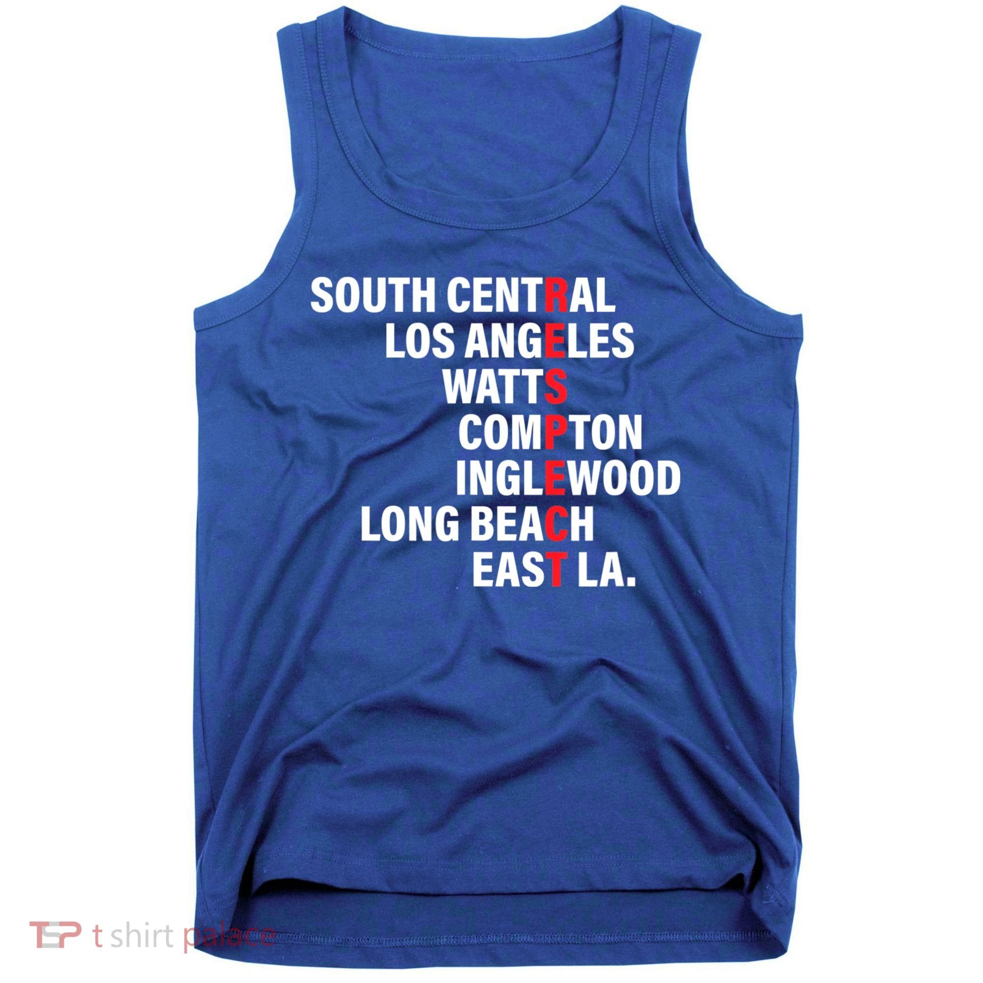 West Side RESPECT Los Angeles Watts Compton Long Beach Tank Top