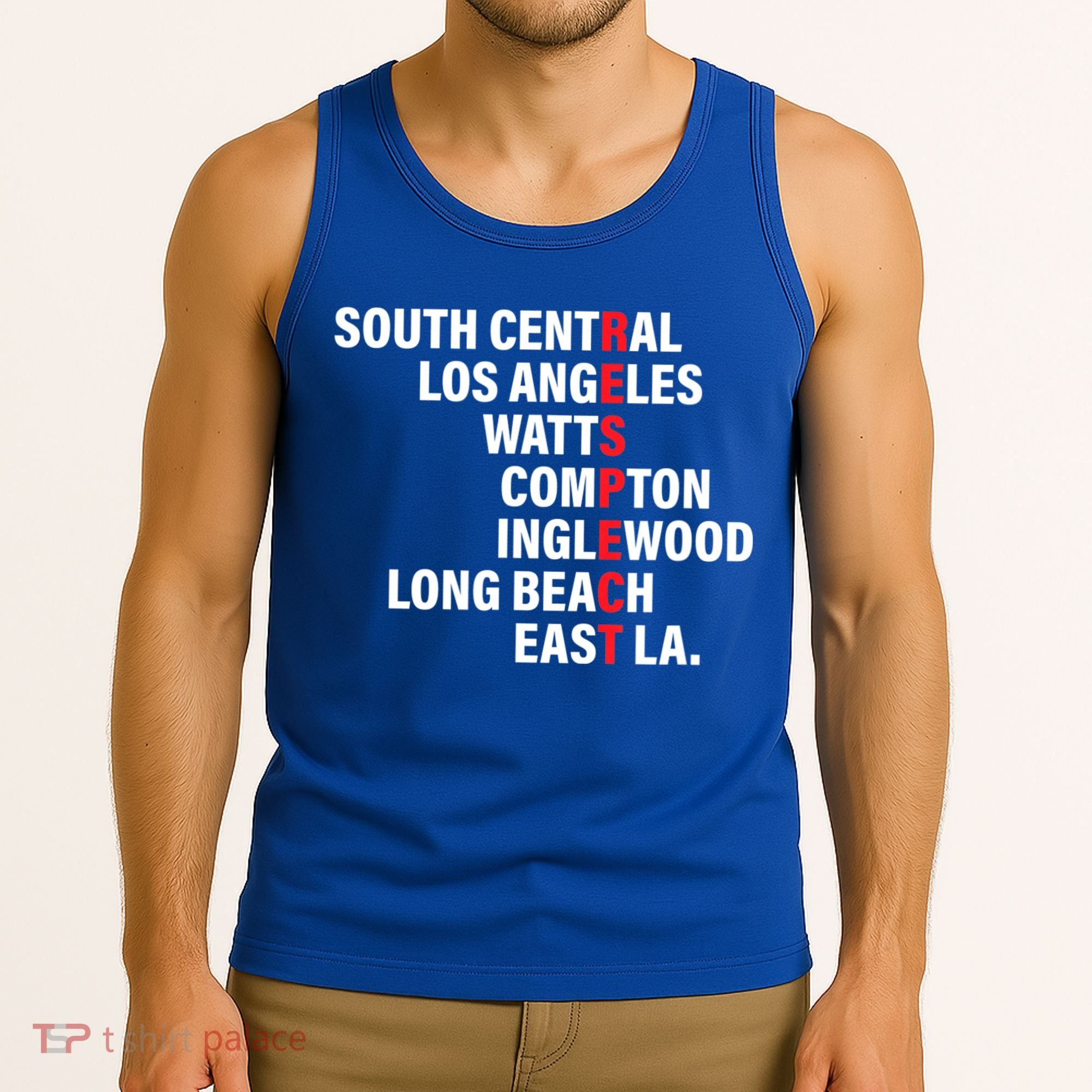 West Side RESPECT Los Angeles Watts Compton Long Beach Tank Top