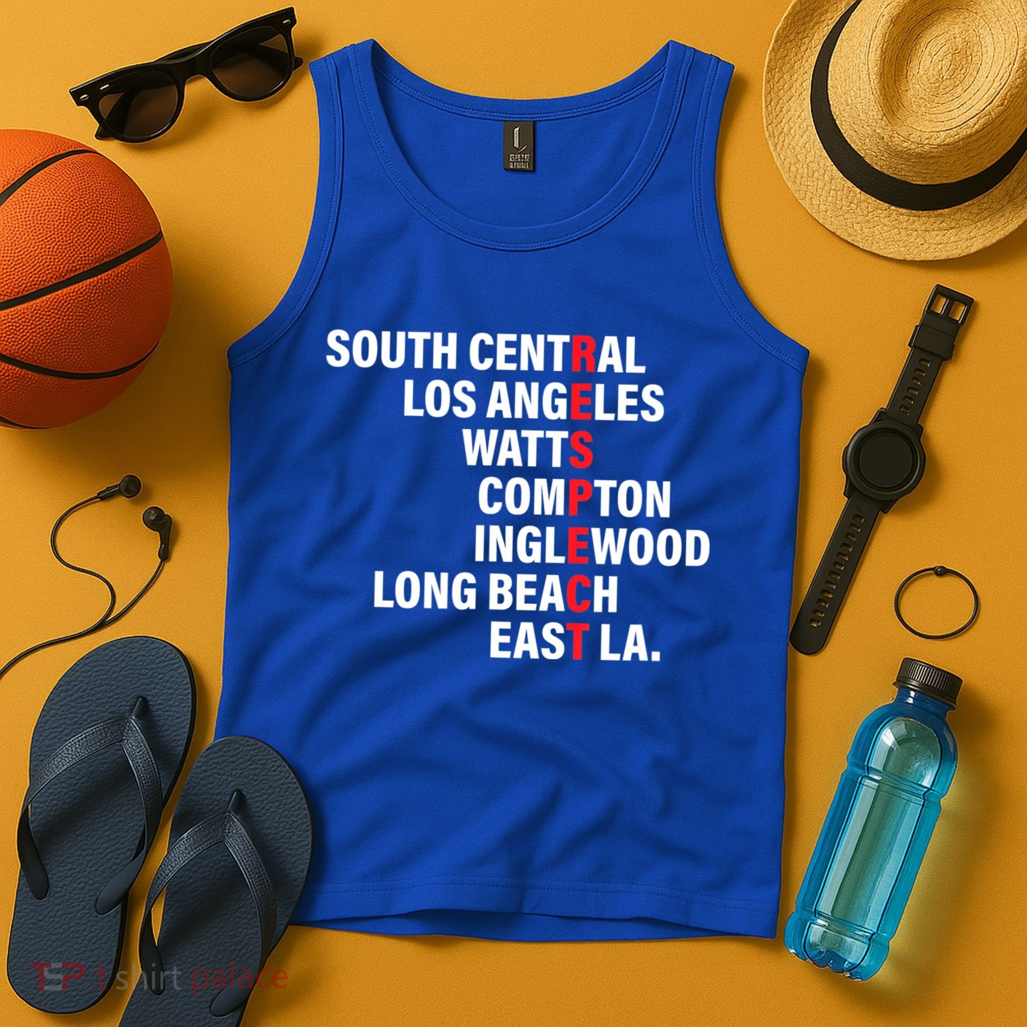 West Side RESPECT Los Angeles Watts Compton Long Beach Tank Top