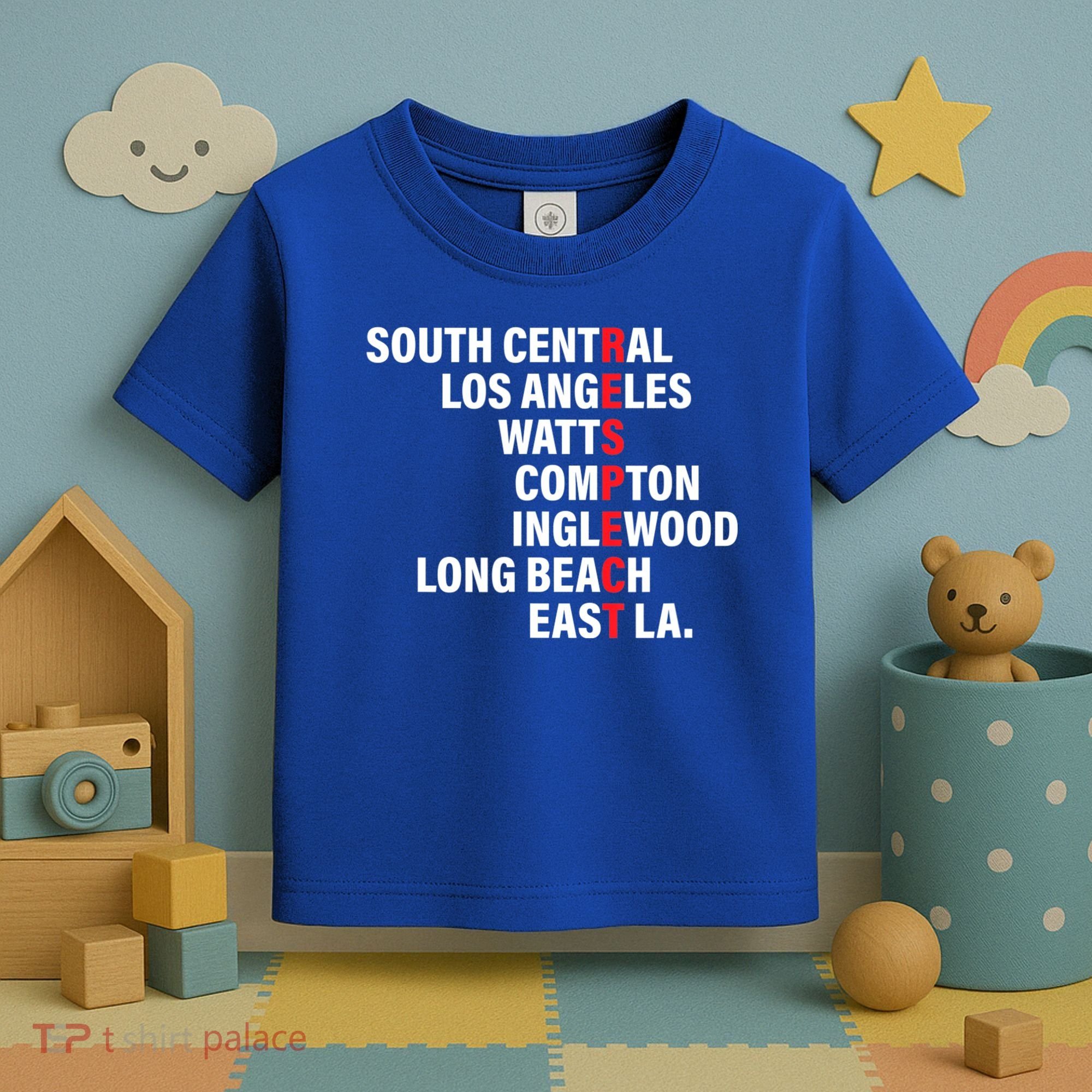 West Side RESPECT Los Angeles Watts Compton Long Beach Toddler T-Shirt