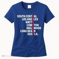 West Side RESPECT Los Angeles Watts Compton Long Beach Women's T-Shirt thumb 0