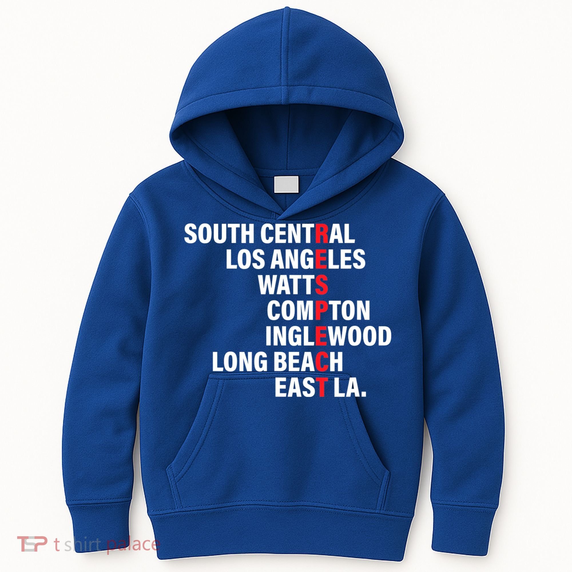 West Side RESPECT Los Angeles Watts Compton Long Beach Kids Hoodie
