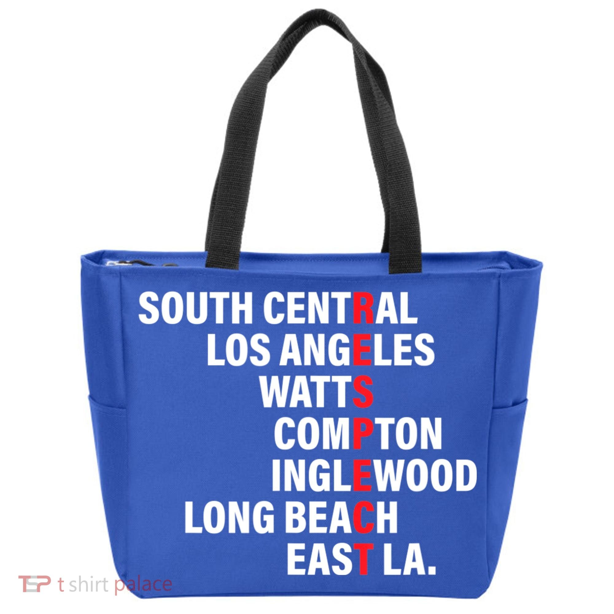 West Side RESPECT Los Angeles Watts Compton Long Beach Tote Bag