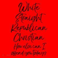 White Straight Republican Christian How Else Can I Offend Santa Hat thumb 1