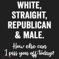 White Straight Republican Male I Piss You Off Today Beanie thumb 2