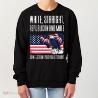 White Straight Republican Male Women's Sweatshirt thumb 0