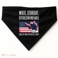 White Straight Republican Male USA-Made Doggie Bandana thumb 0