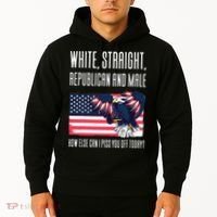 White Straight Republican Male Hoodie thumb 2