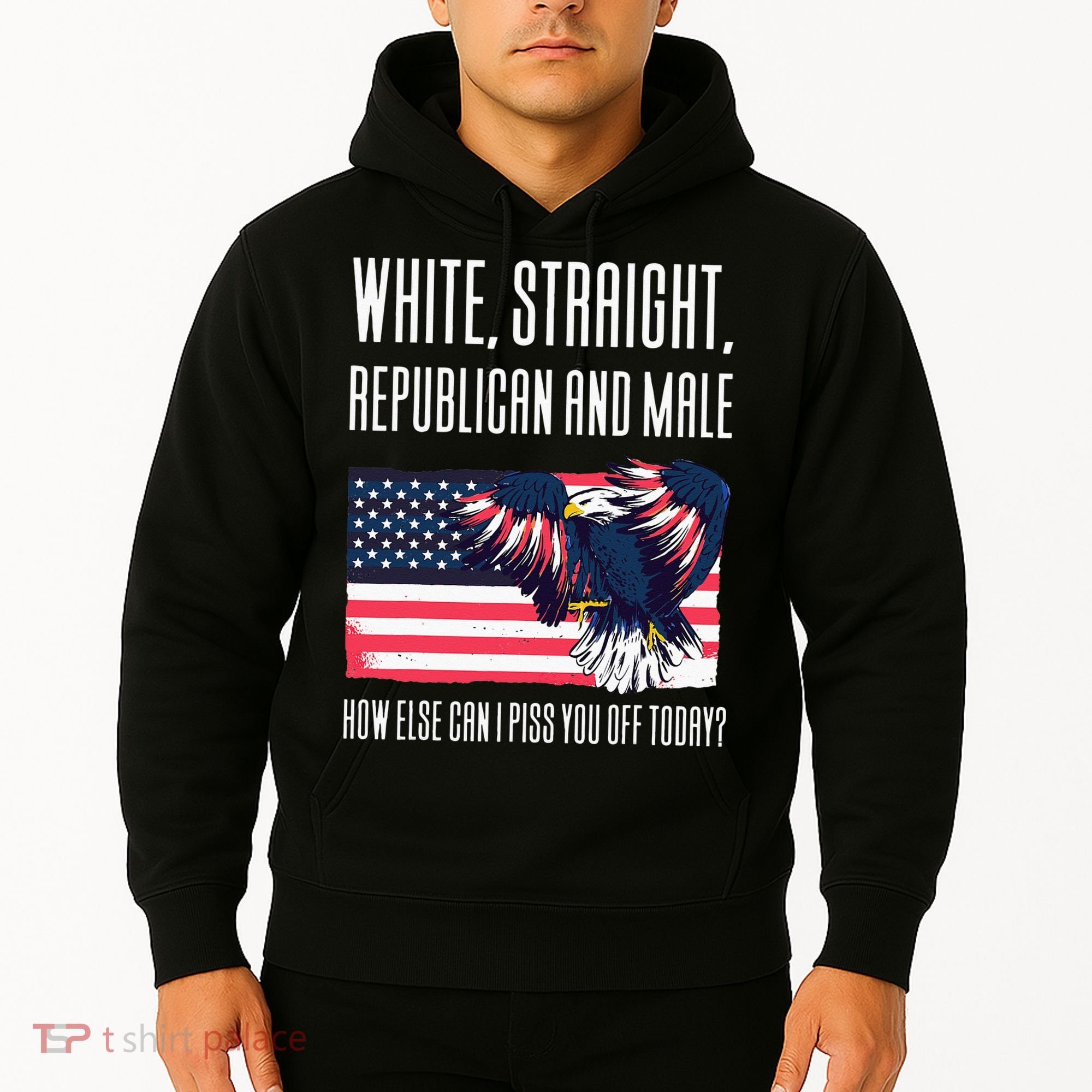 White Straight Republican Male Hoodie