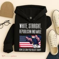 White Straight Republican Male Hoodie thumb 4