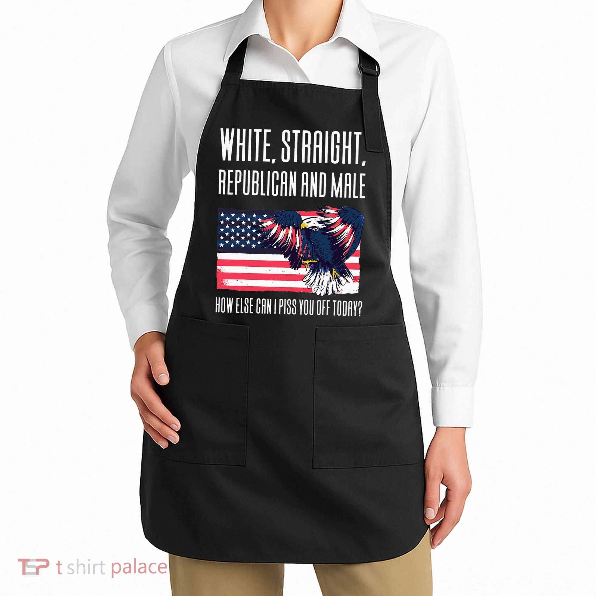 White Straight Republican Male Apron
