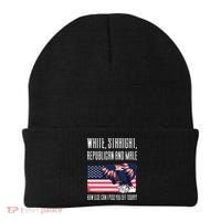 White Straight Republican Male Beanie thumb 0