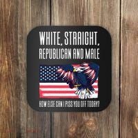 White Straight Republican Male Coaster thumb 0