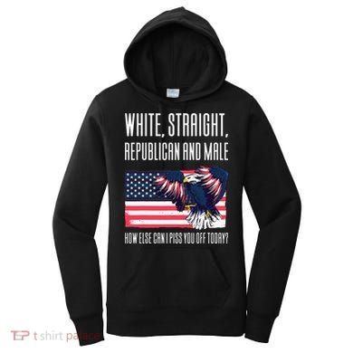 White Straight Republican Male Women's Hoodie