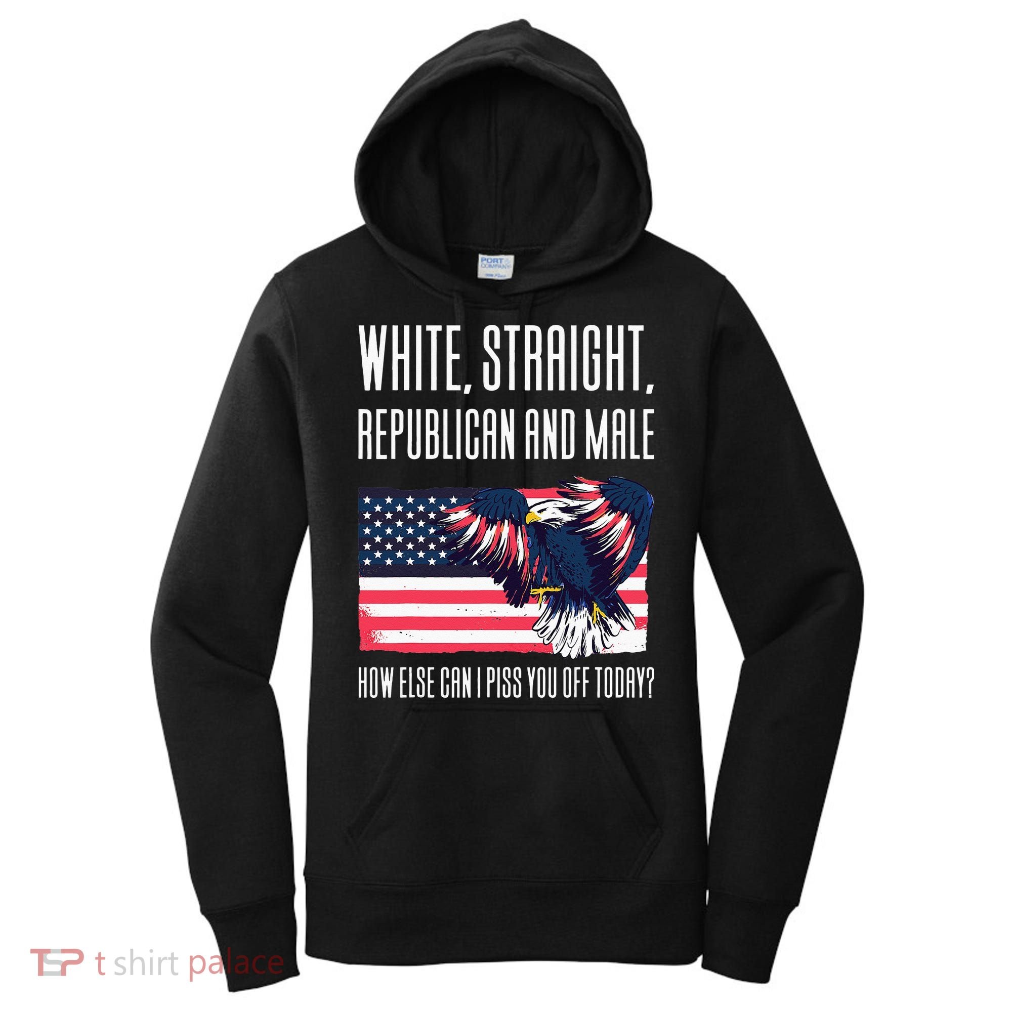 White Straight Republican Male Women's Hoodie