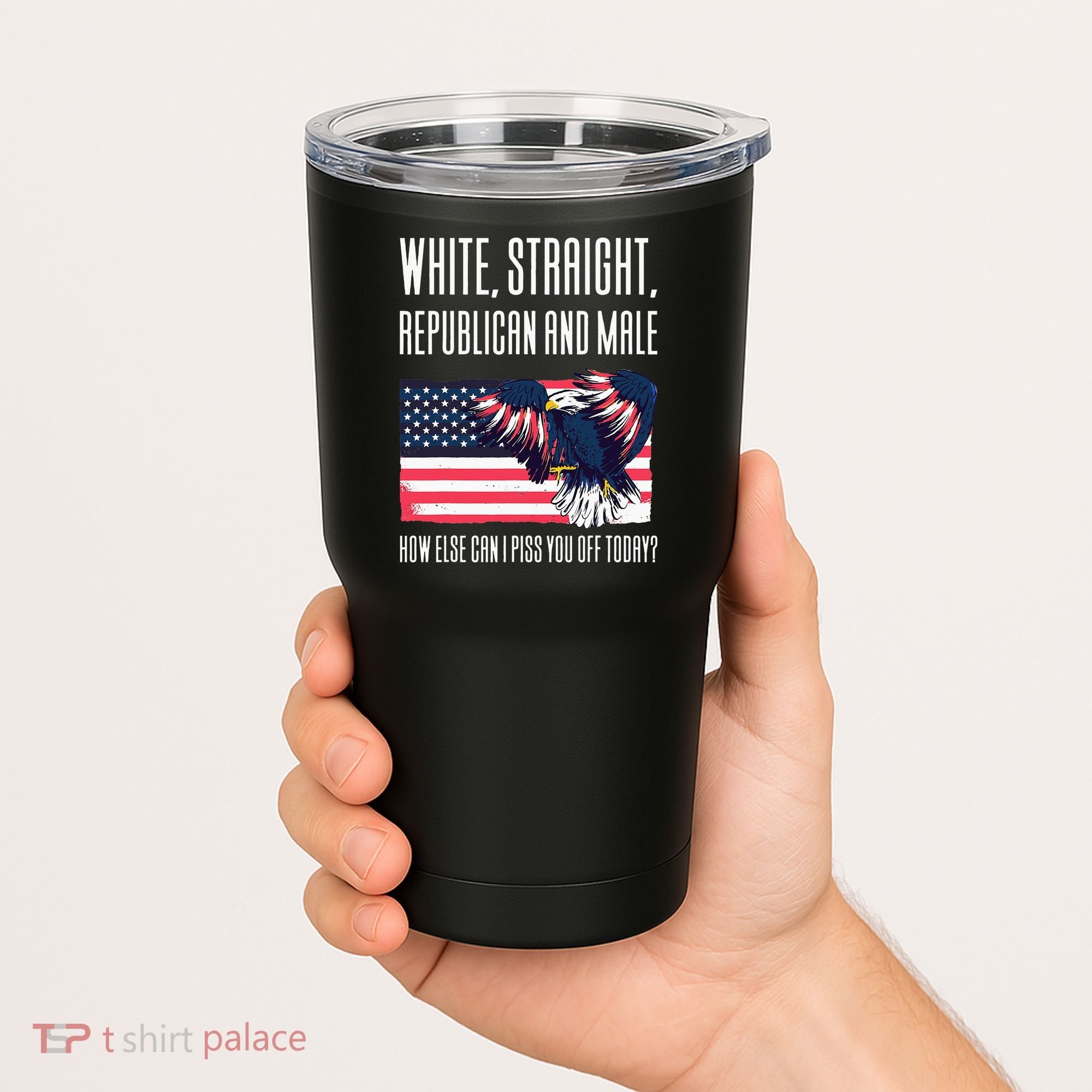 White Straight Republican Male Tumbler