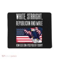 White Straight Republican Male Mousepad thumb 0