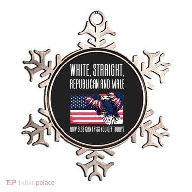 White Straight Republican Male Ornament