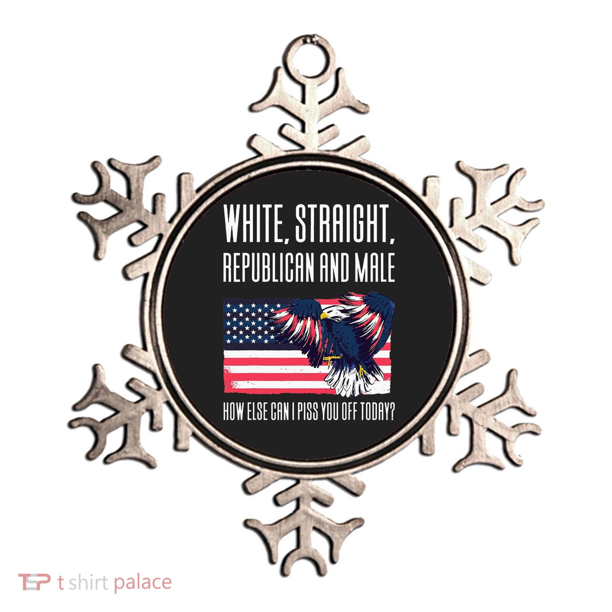 White Straight Republican Male Ornament