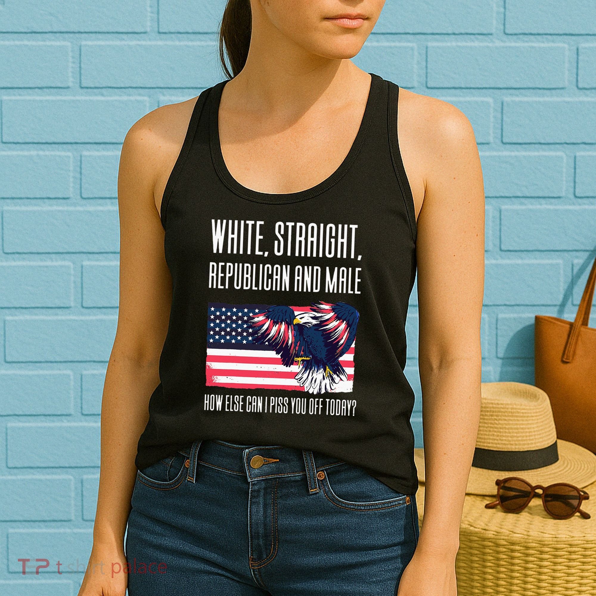 White Straight Republican Male Women's Tank Top