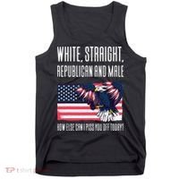 White Straight Republican Male Tank Top thumb 0