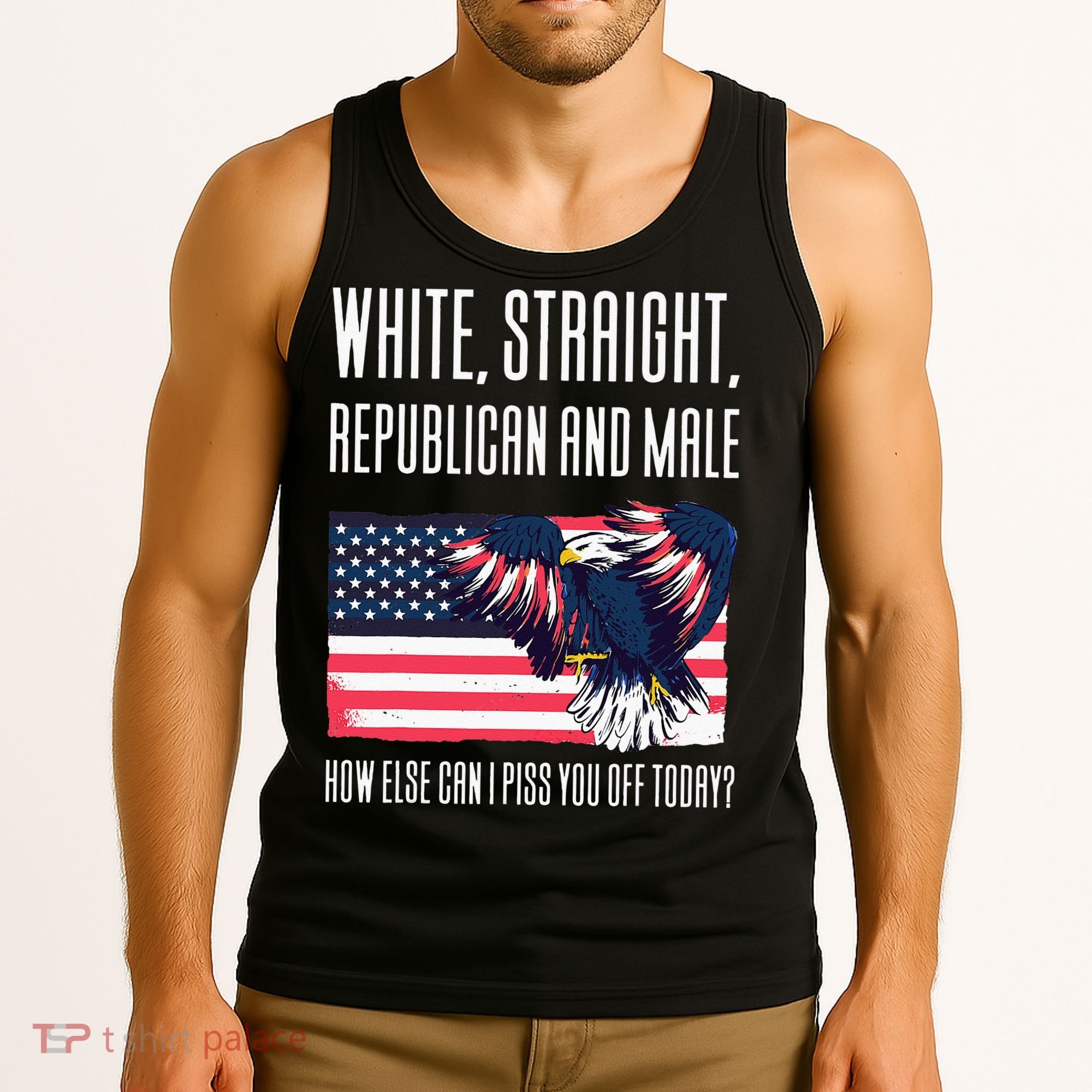White Straight Republican Male Tank Top