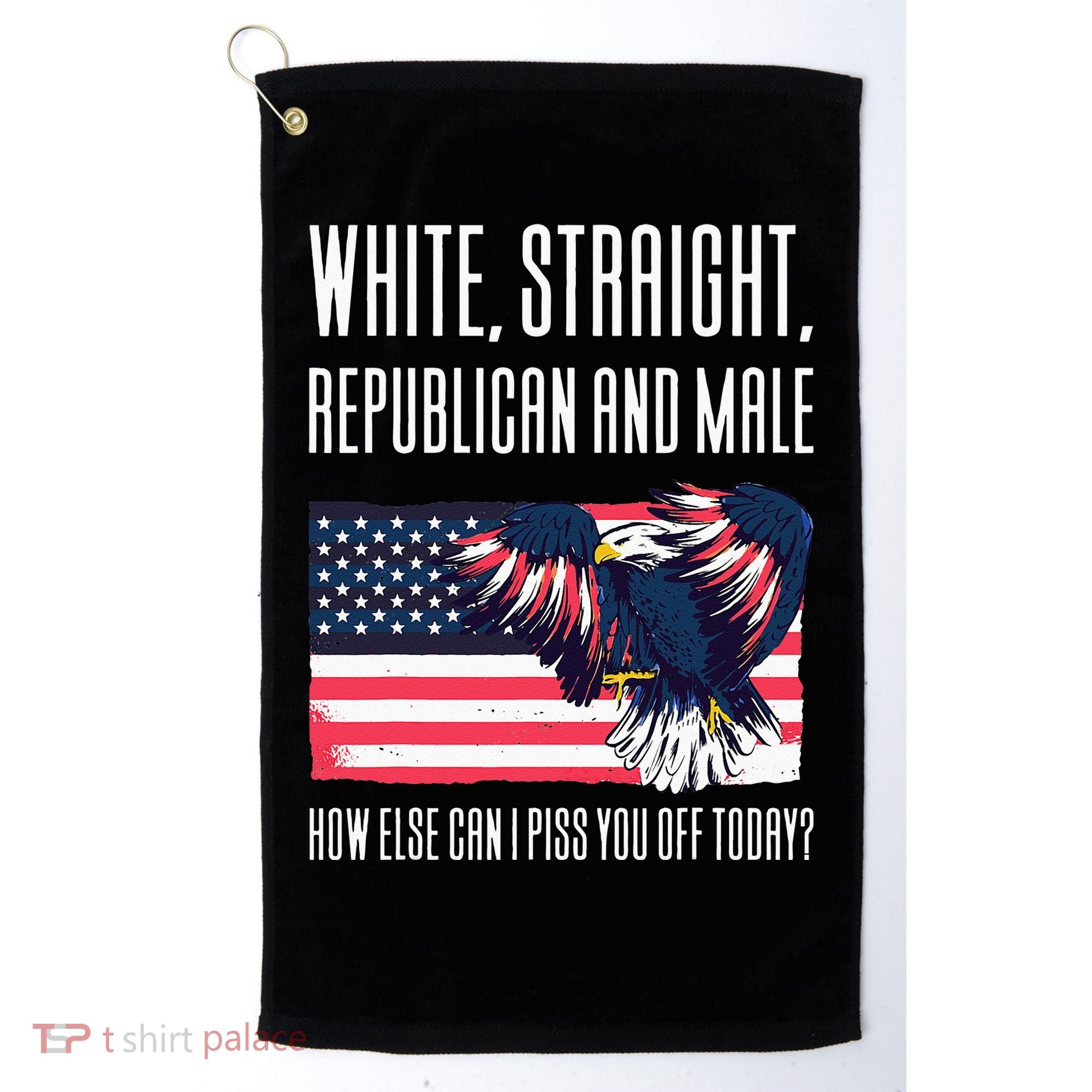 White Straight Republican Male Golf Towel