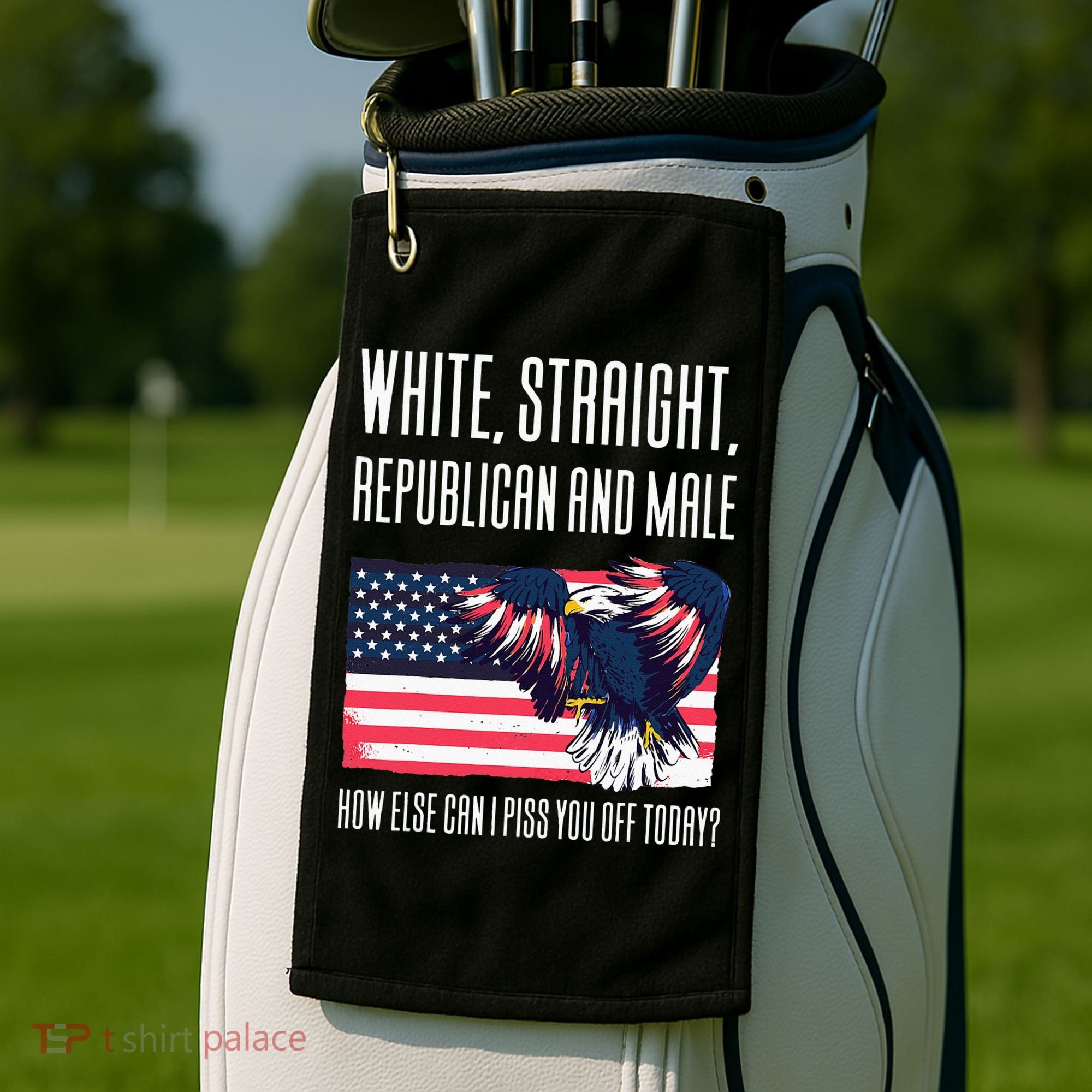White Straight Republican Male Golf Towel