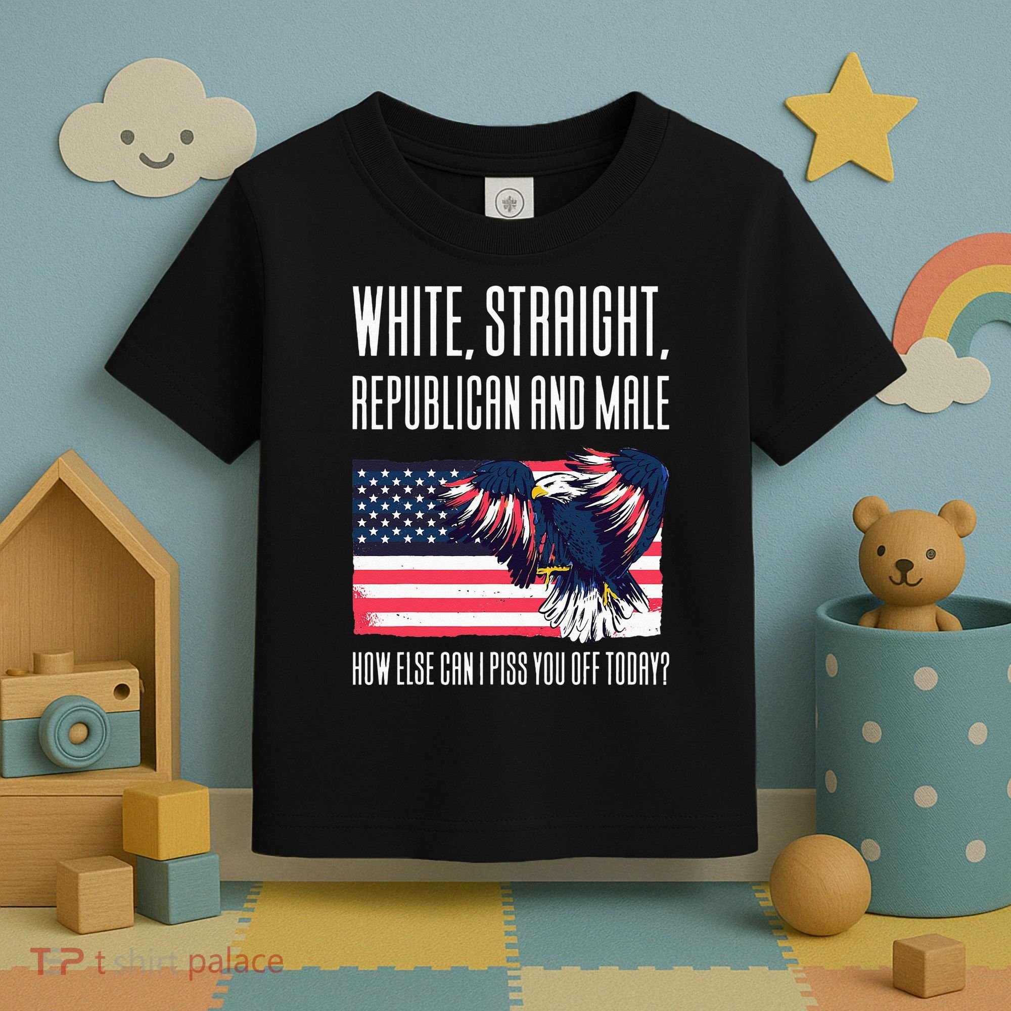 White Straight Republican Male Toddler T-Shirt