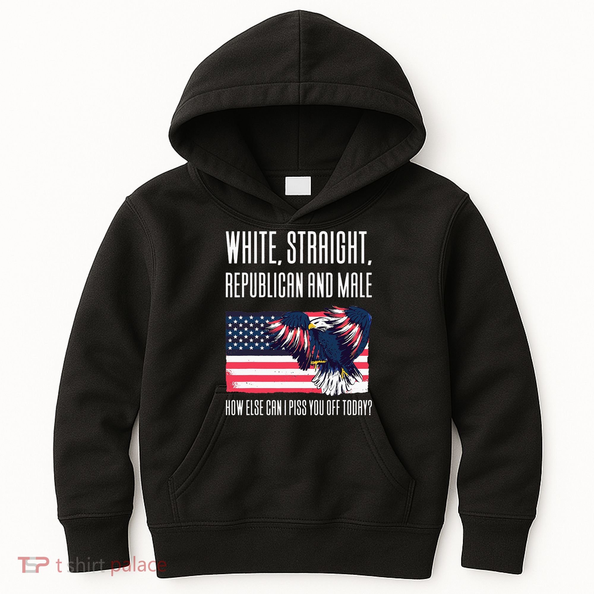 White Straight Republican Male Kids Hoodie