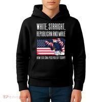 White Straight Republican Male Kids Hoodie thumb 4