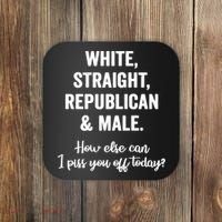 White Straight Republican Male Coaster thumb 0