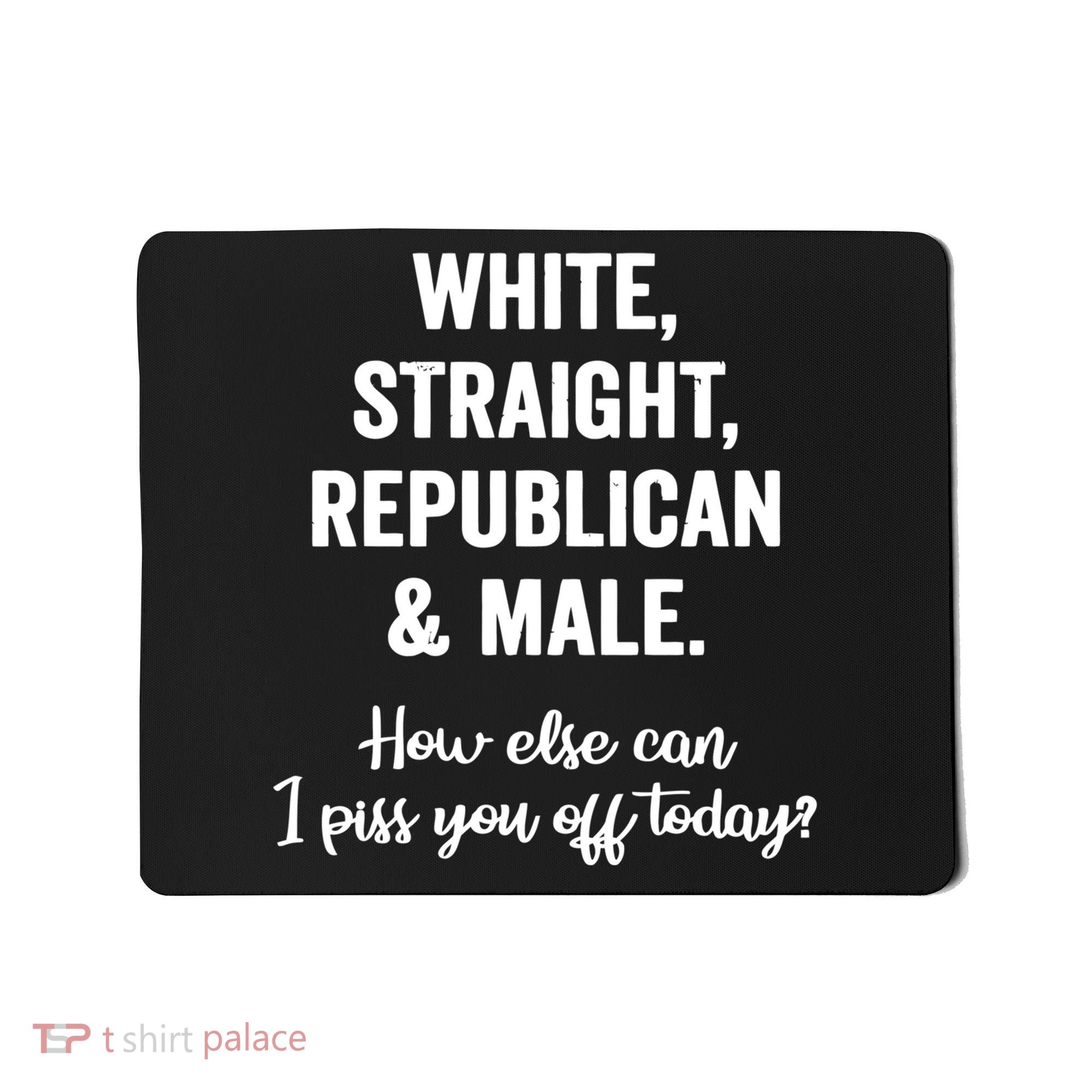 White Straight Republican Male Mousepad