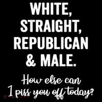 White Straight Republican Male Mousepad thumb 1