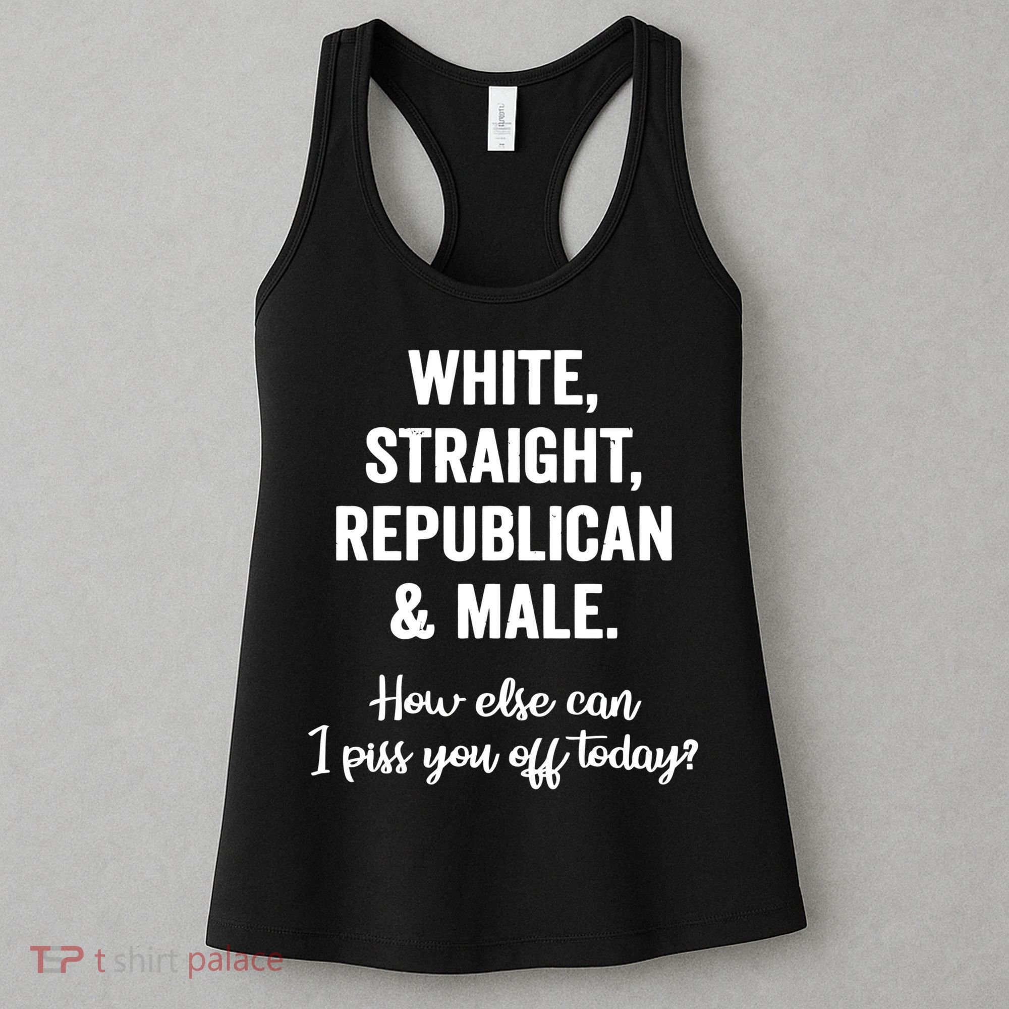 White Straight Republican Male Women's Tank Top